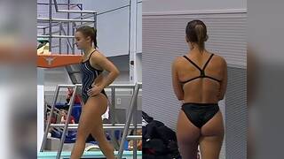 Maria Papworth Burrel Cute Petite Phat Ass Collegiate Diver