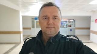 Turkish Policeman jerking at home