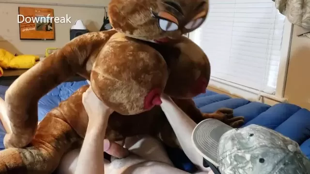 LONG VERSION Mega Huge Tits Plush Sex Doll gives him the Fuck of