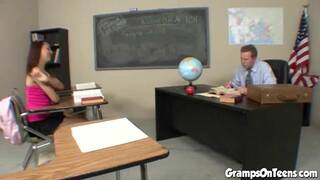 Doggystyled teen schoolgirl slut