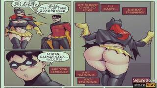 Batgirl Loves Robin - she wants it in her Ass || Big dick Anal cartoon comic