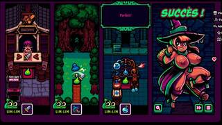 Smutty Scrolls [Hentai Halloween game] Cute slime hero banging naughty witches