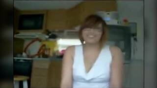 Chubby Girl with Glasses Handjob and Blowjob