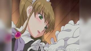 Anime maid masturbates and gets wet
