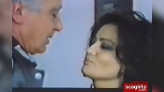 Italian grandpa in socks fucks girl