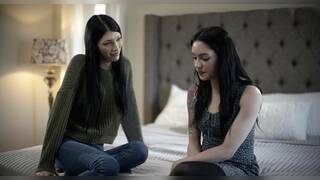 Trans stepmom loves giving her beautiful stepdaughter a fucking lesson