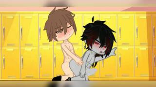 Gacha Heat Yaoi (1/2) Two boys Splitting your Ass, His turn and Mine turn