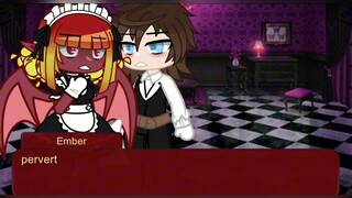 Demon maid get dominated by her master