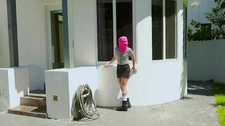 petite girl caught trespassing and fucked