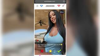 Big Tits Ebony Fucked by a White Cock