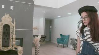 sexy teens team up to suck a huge cock