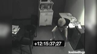 Secret pissing slut screws over her colleague