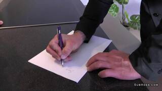 Alice Hunter jerk her cuckolds boyfriend