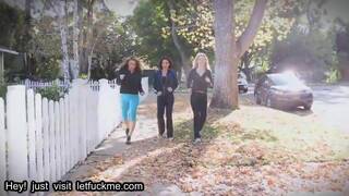 creampie horny milf shares huge cock with friends