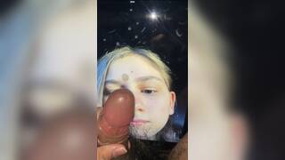 1 minute video of me jerking off to her 