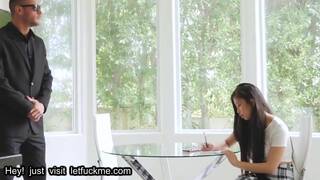 blowjob busty asian jade kush stuffed with white dick