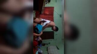 Mature couple quickly fucking a room