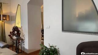 Gorgeous chick plays with her pussy on camera