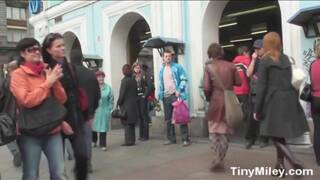 Teen showering naked in hotel room