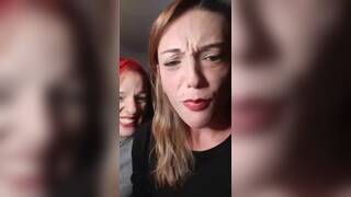 Two MILF sluts fuck stranger in public and share facial live at sexycamx