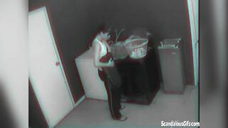 Dirty laundry room sex between teens