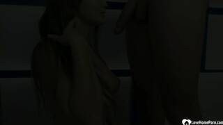 Busty girl gets bent over for hardcore sex