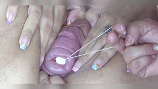 Lesbians Extreme Cervix Play and Peehole Fucking Penis Dildo