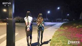 Chinese Girl outdoor exhibitionism BDSM Training 22
