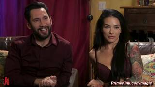 Girlfriend bound in woods and anal fucked at home