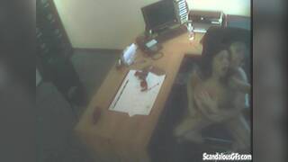 Office whore fucks the boss man at work