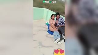 Indian college girl caught in chhat with boyfriend