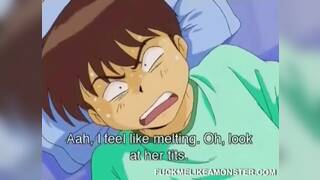 Cock sucking anime teen riding