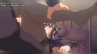 Hot babe with amazing nylons legs gets fucked