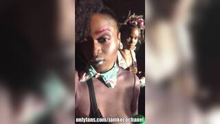 Fun Ebony Slut At Camp Flog Gnaw