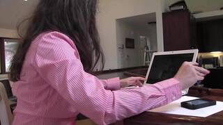 Gorgeous brown haired and brunette MILFS lesbian spanking and other lesbian also