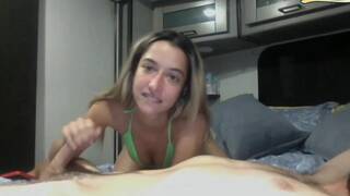 Horny teen get load of cum after blowjob and hard pounding live at sexycamx