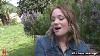 Busty babe whipped and fucked in public trashy bar