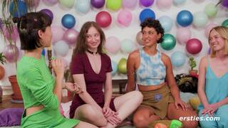 Ersties - Hot Lesbians Talk About Fetishes Before Having an Orgy