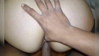 My Asian girl plays with her new toy and takes it deep