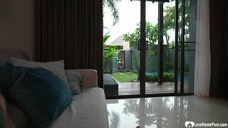 I helped stretch her pussy with my dick