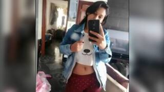 Latina hot curvy masturbating