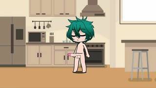 Gacha Guy Pissing And Cumming In Kitchen