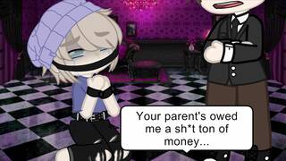 Guy getting sold to a brothel to suck dick