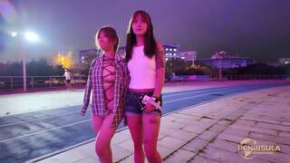 Chinese Girl outdoor exhibitionism BDSM Training 29