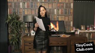 SPH solo domina mean to small cocks from tiny cock club