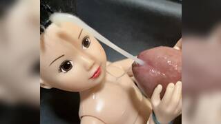 Disney’s Snow White doll, playing sex and facial cumshots. I think I love her.