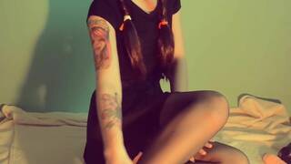 Wednesday Addams Cosplay Double Penetration Solo