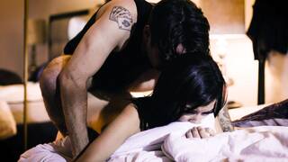 My slutty stepdaughter puts my cock and balls in her mouth