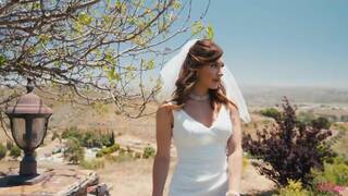 Ella Reese & Katrina Colt in several different runaway bride lesbian scenes together