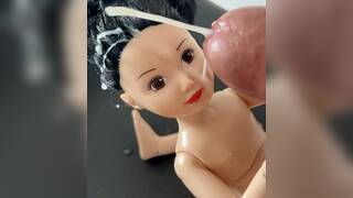 Disney’s Snow White doll playing sex and 3 cumshots